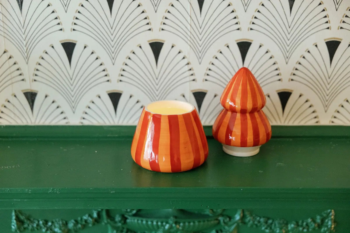 Bougie Cabana christmas tree red/coral - Spiced apple