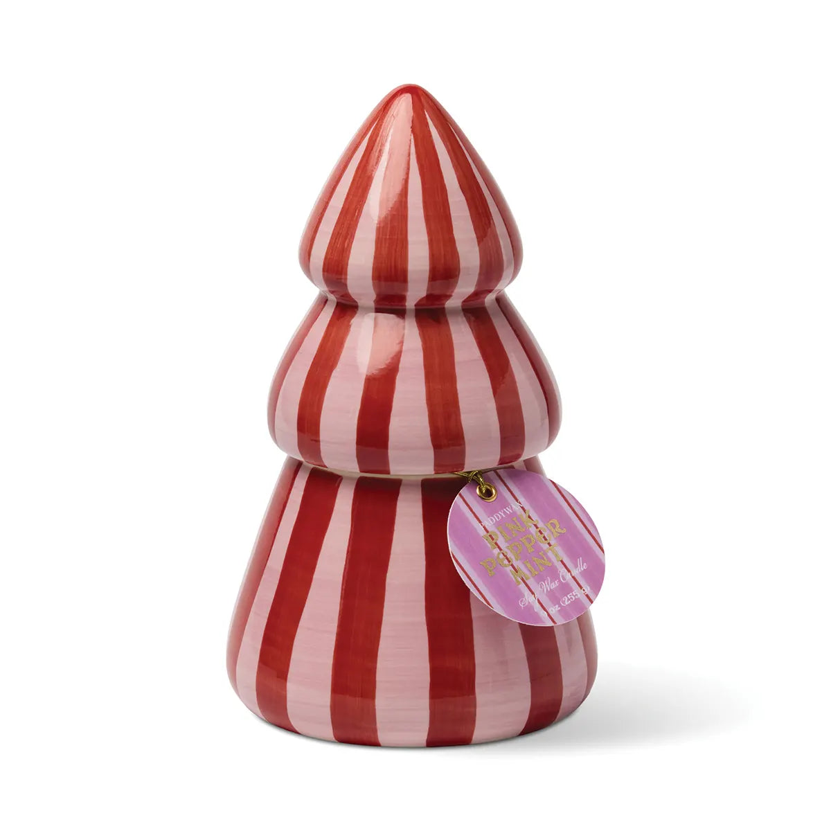 Bougie Cabana christmas tree red/pink - Pink peppermint