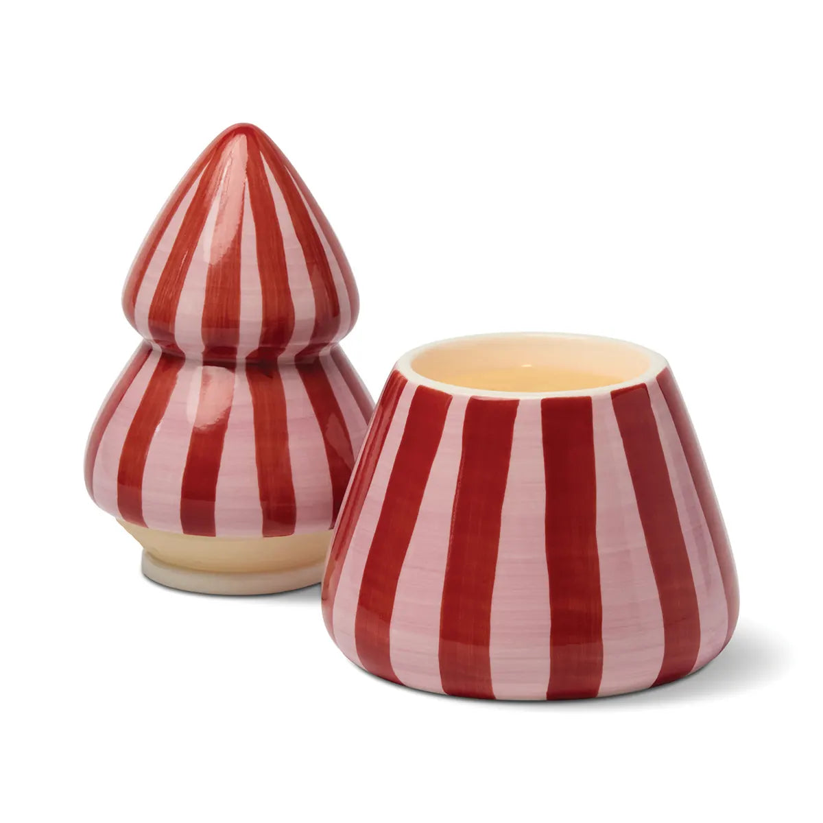 Bougie Cabana christmas tree red/pink - Pink peppermint