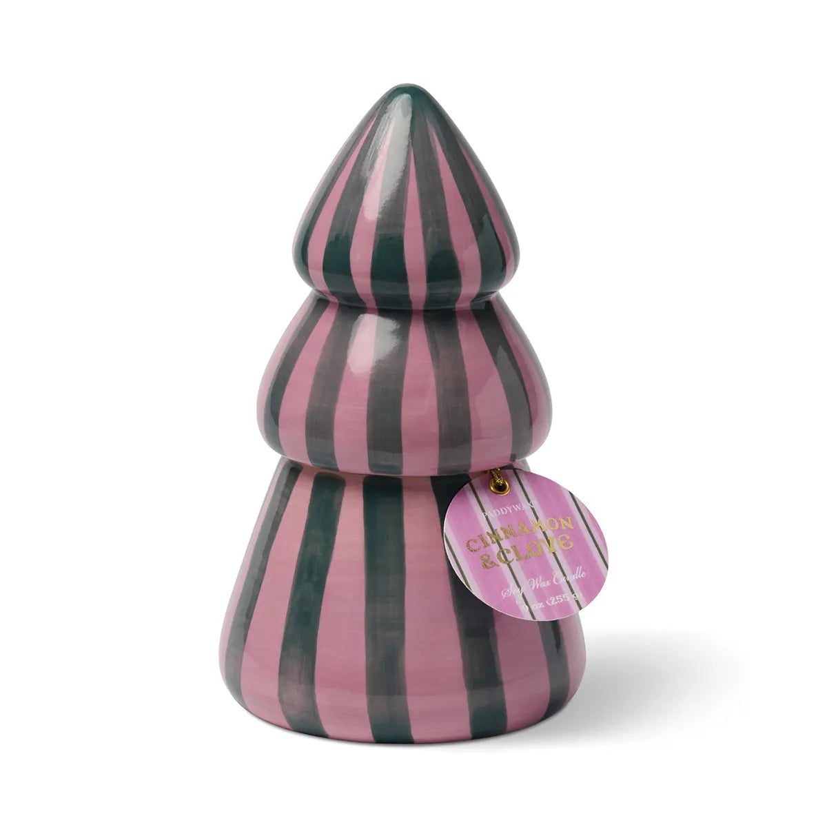 Bougie Cabana christmas tree pink/green - Cinnamon & clove