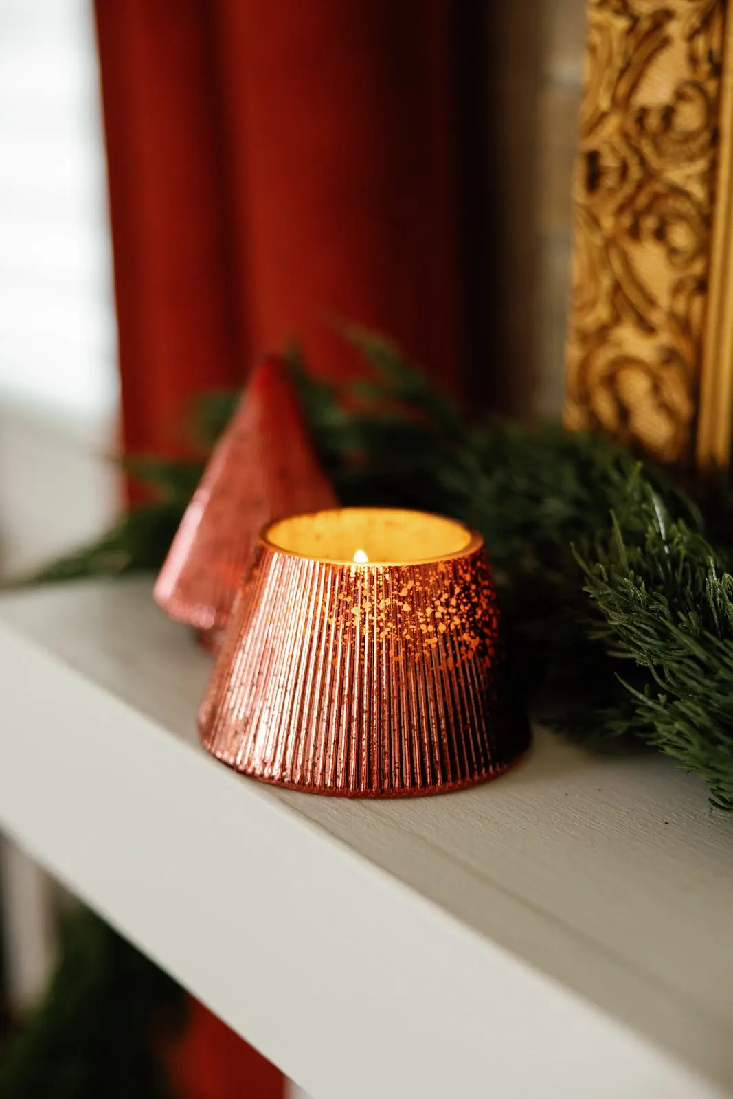 Bougie Christmas red tree -  Winter berry