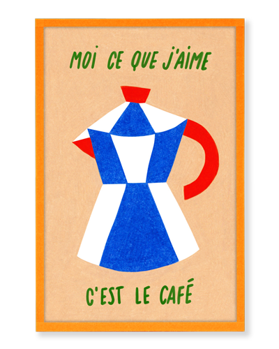 Cadre A6 - Café