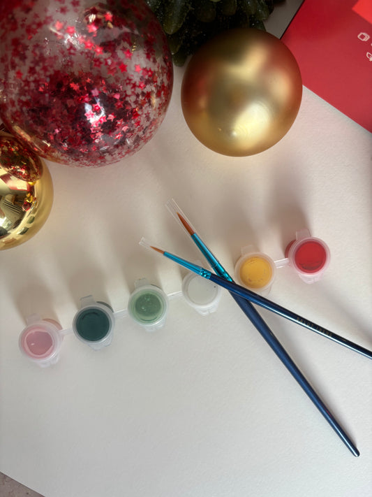 Kit de peinture au numéro 8 cartes - Calendrier de l'avent