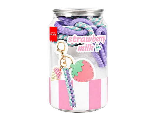 Kit canette Bag charm Pshiiit - Strawberry milk