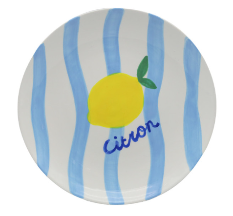 Assiette à dessert Diego - Citron — Qué Rico , Lyon