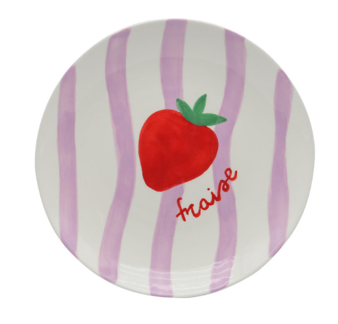 Assiette à dessert Diego - Fraise — Qué Rico , Lyon