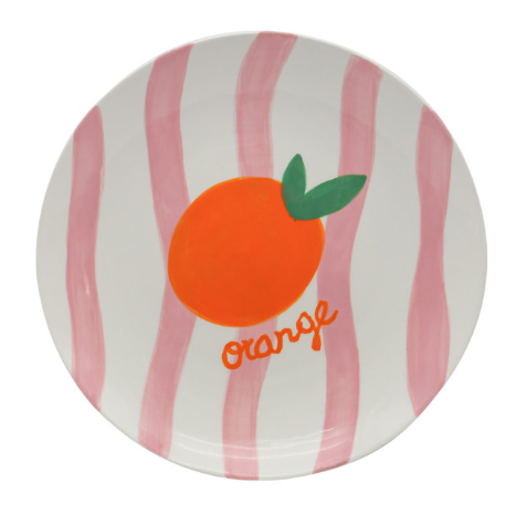 Assiette à dessert Diego - Orange — Qué Rico , Lyon