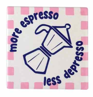 Dessous de verre Paris pâtisserie - More espresso less depresso