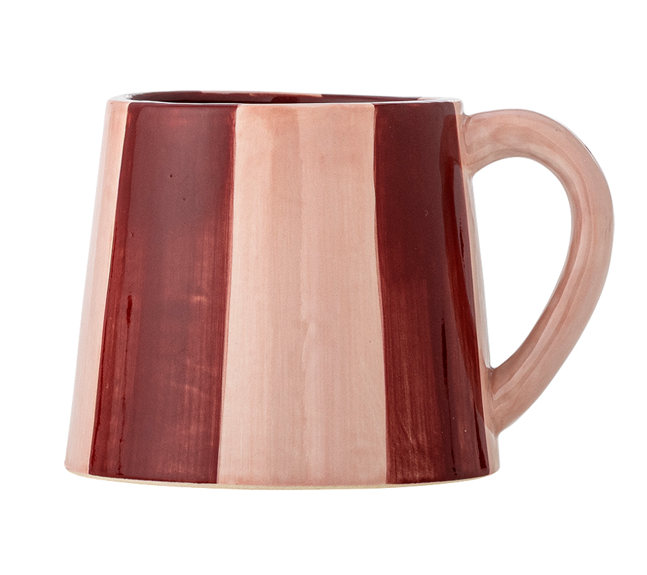 Mug Floki rose/bordeaux - rayures