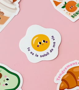 Sticker Club p'tit dej - Oeuf au plat