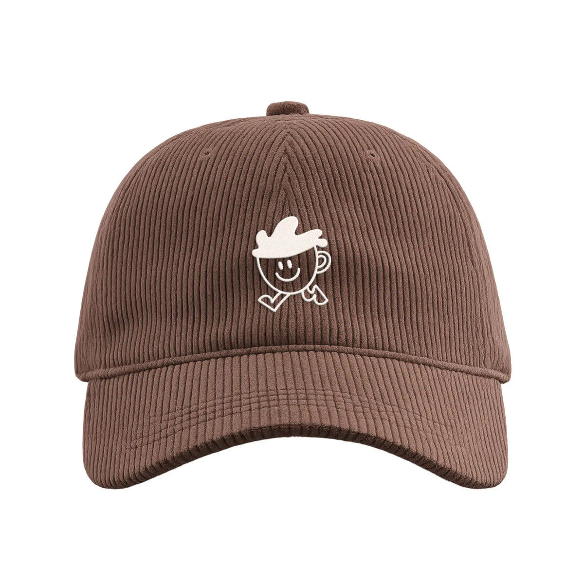 Casquette velours marron - Coffee mascotte