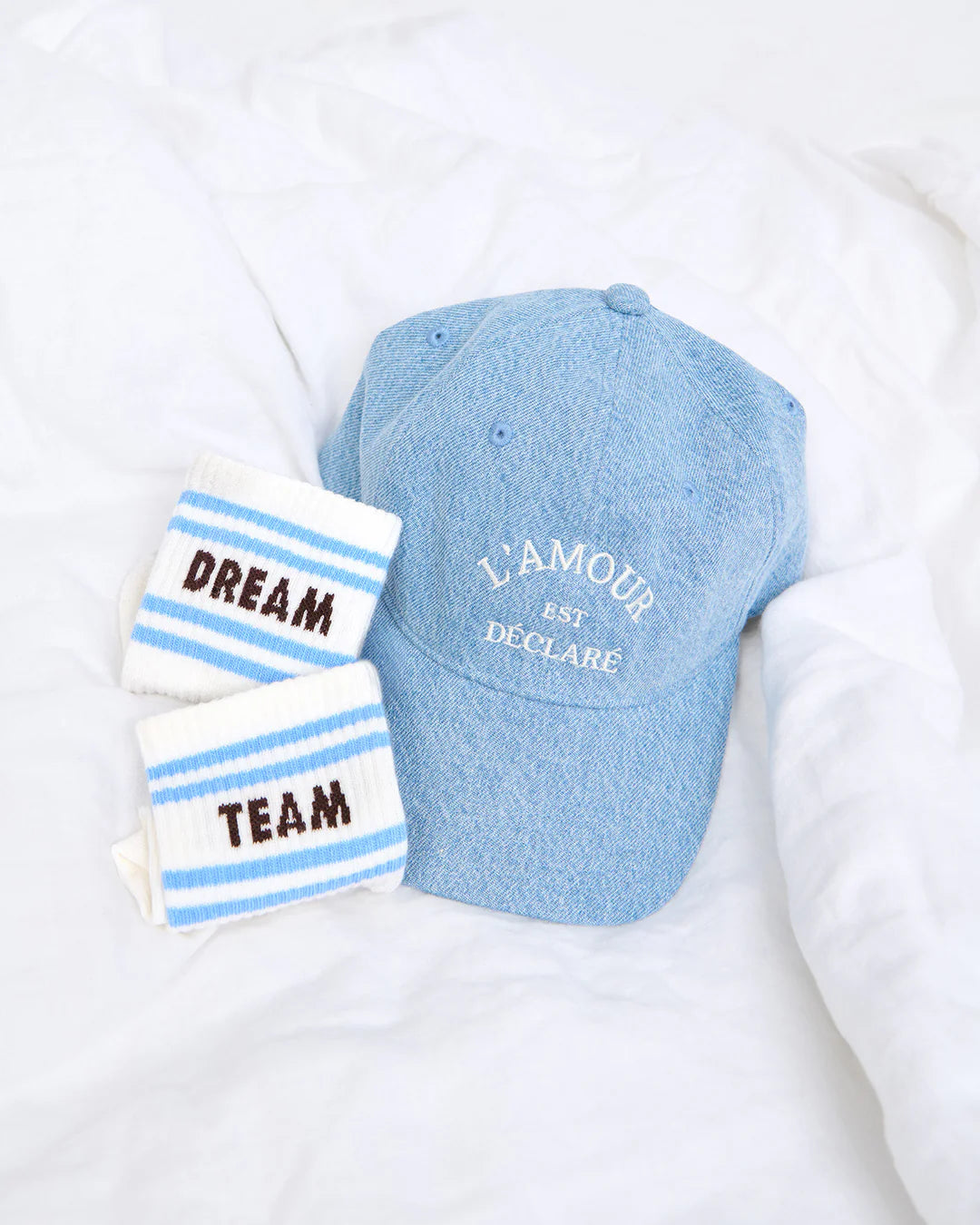 Chaussettes Dream team - Bleu ciel - Taille 36/41