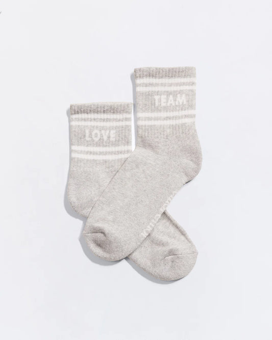Chaussettes Love team - Gris - Taille 42/46