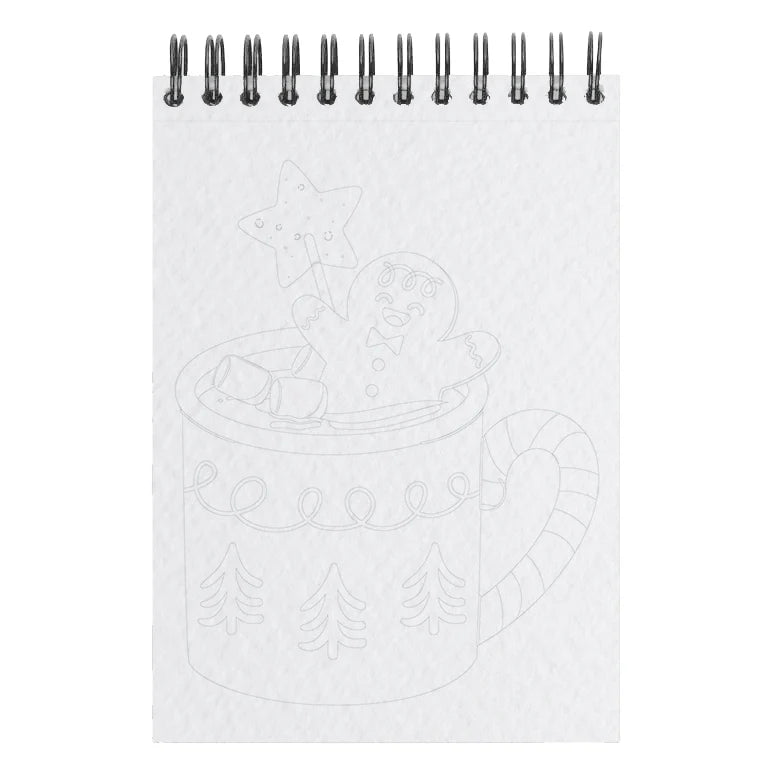 Carnet de coloriage A6 - Noël gourmand