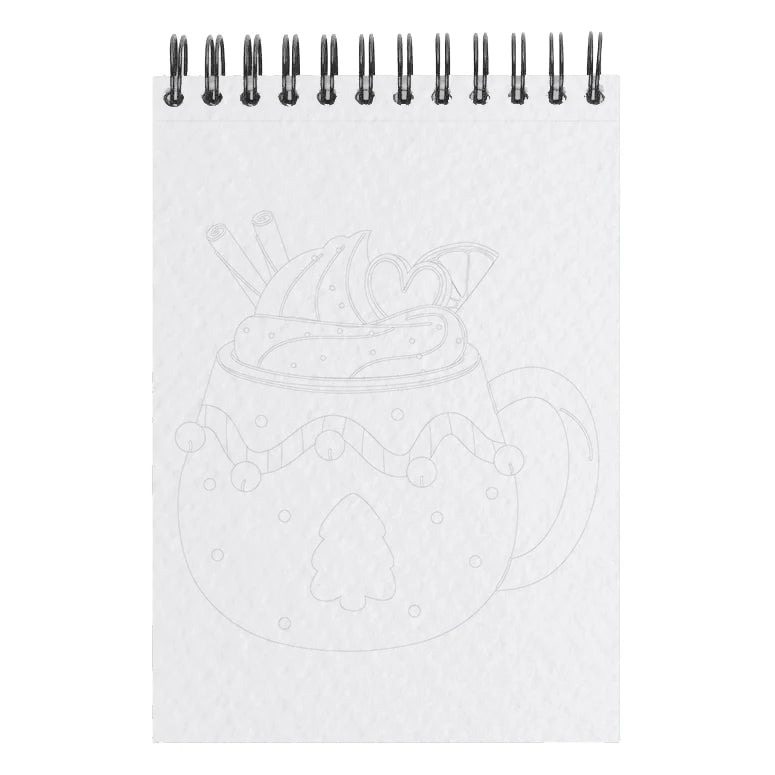 Carnet de coloriage A6 - Noël gourmand