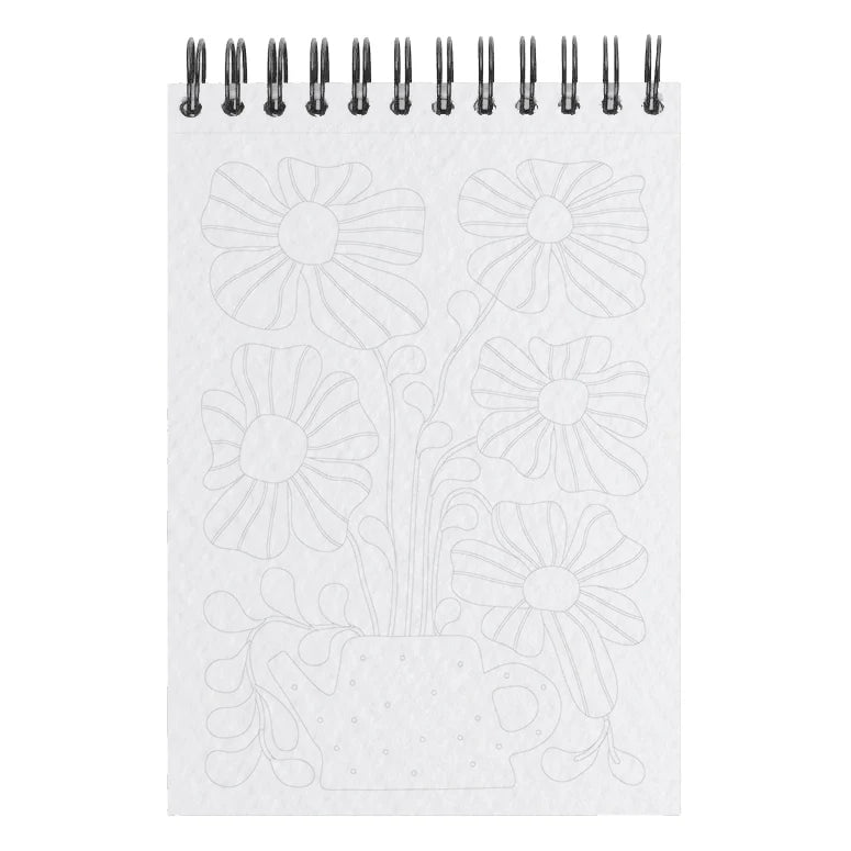 Carnet de coloriage A6 - Jardin des muses
