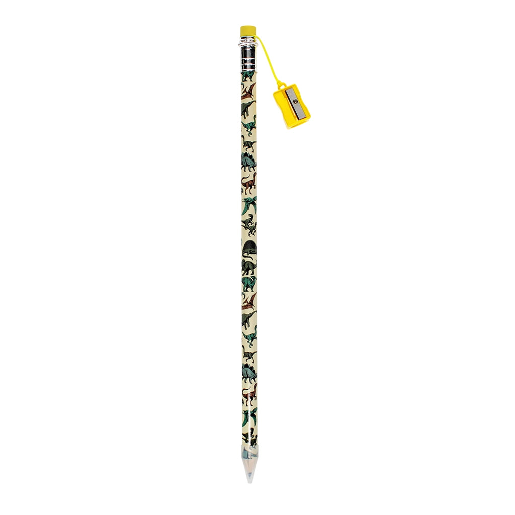 Crayon XXL avec taille-crayon - Terre préhistorique