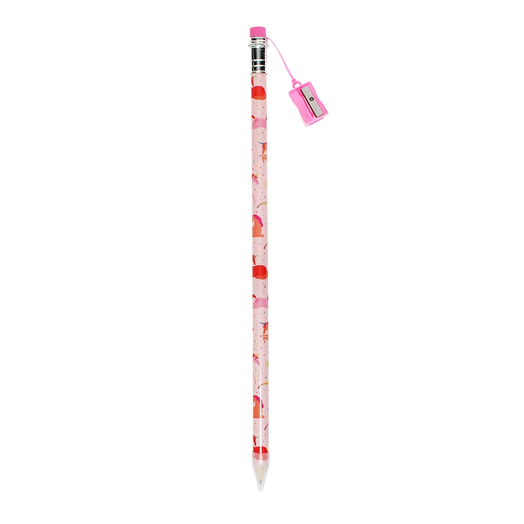 Crayon XXL avec taille-crayon - Licorne