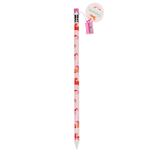 Crayon XXL avec taille-crayon - Licorne