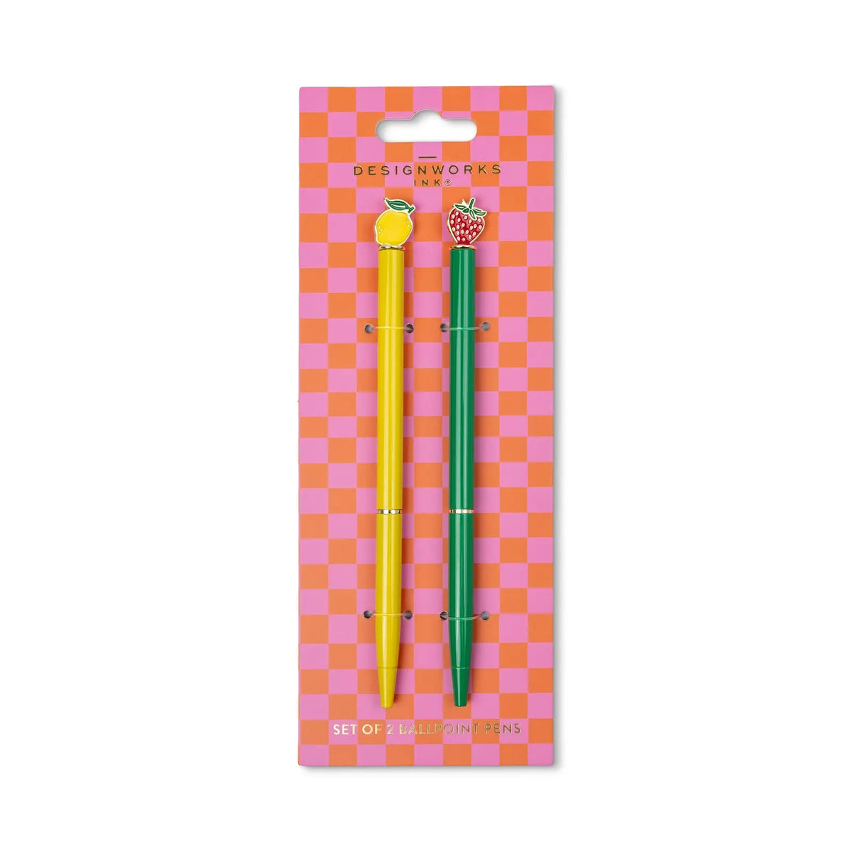 Lot de 2 stylos à bille - Fruit
