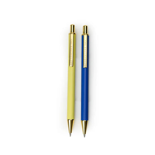 Lot de 2 porte-mines - Cobalt & citron