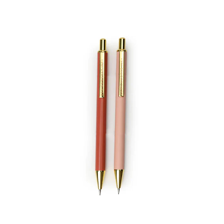 Lot de 2 porte-mines - Rosewood & blush
