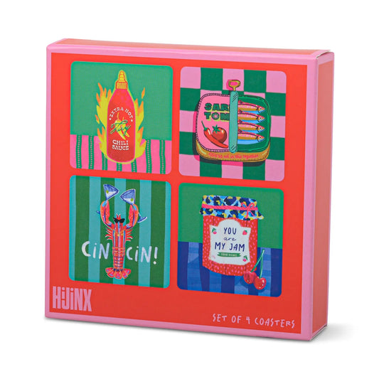 Set de 4 dessous de verre - Food