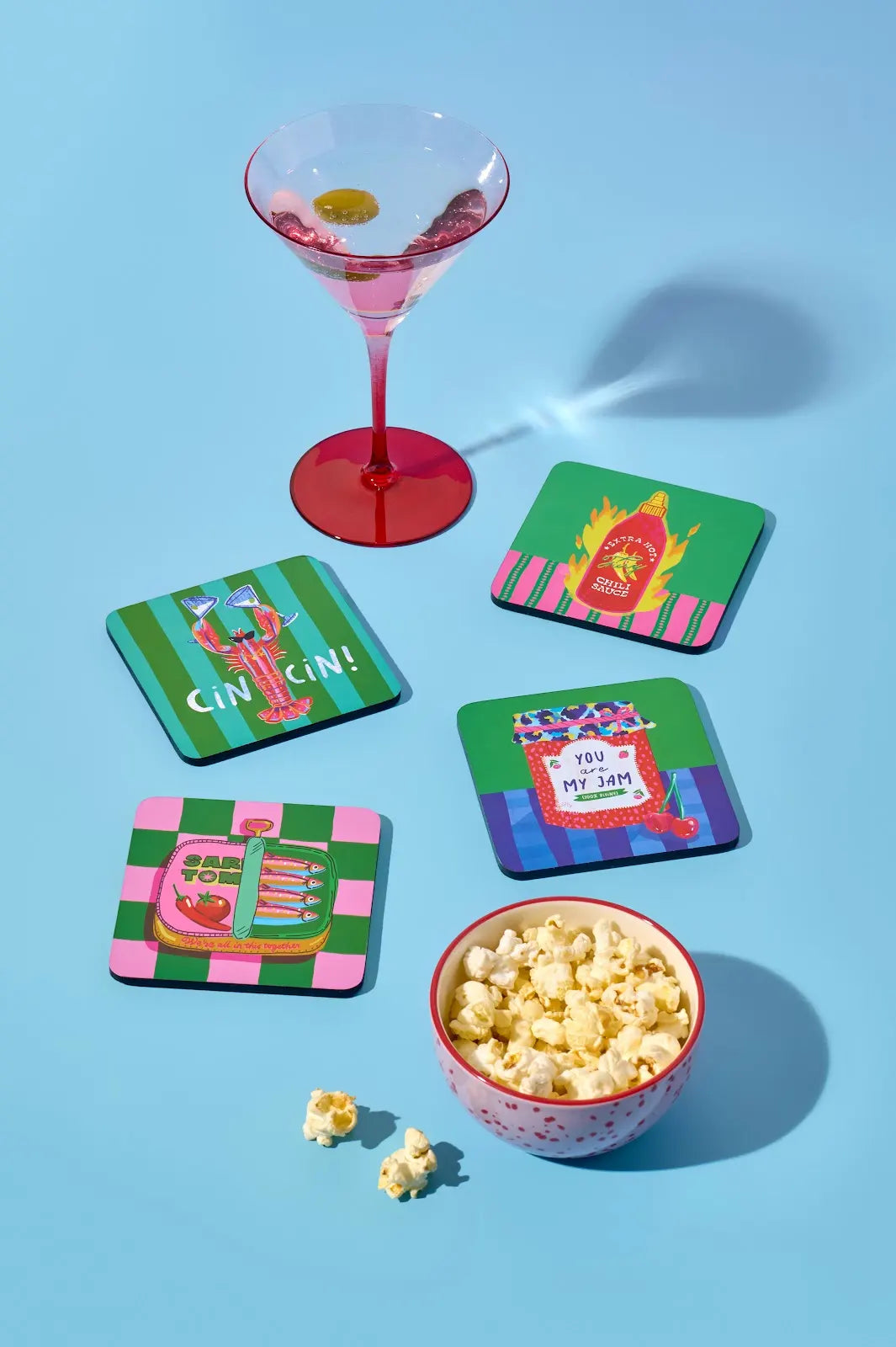 Set de 4 dessous de verre - Food