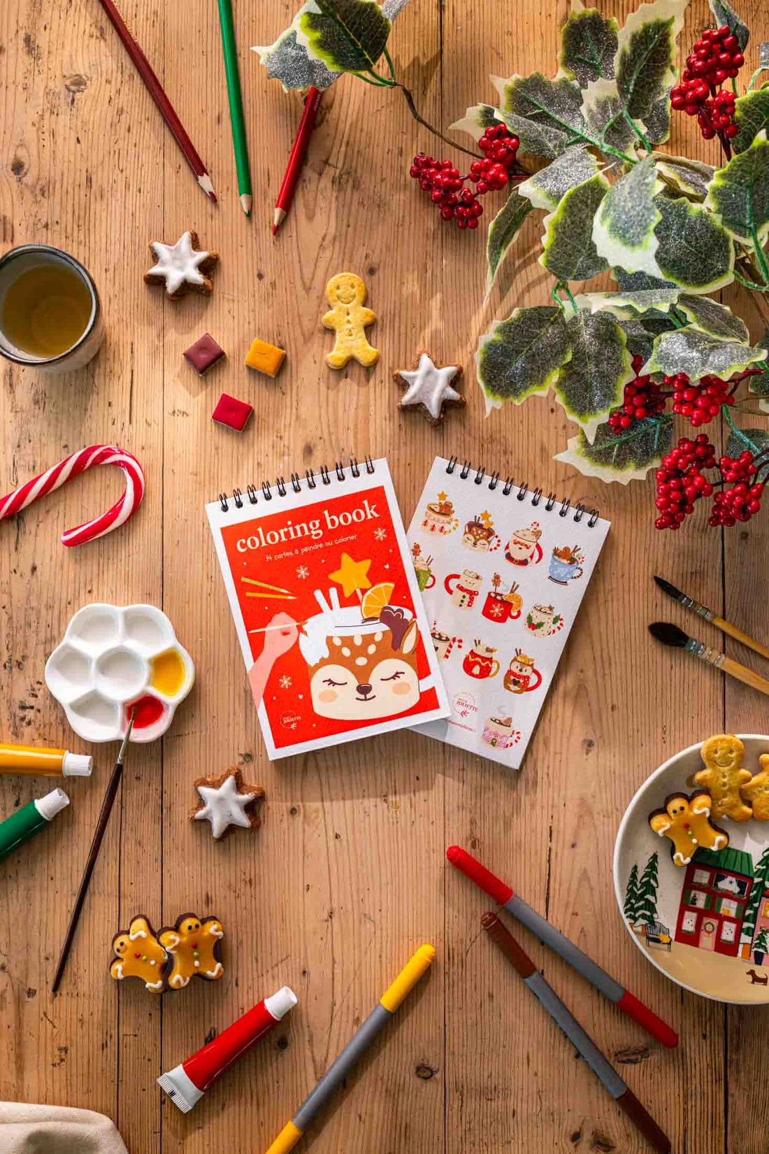 Carnet de coloriage A6 - Noël gourmand