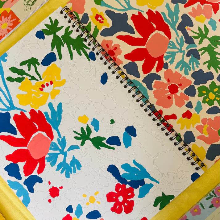 Carnet de coloriage - Motifs en fleurs