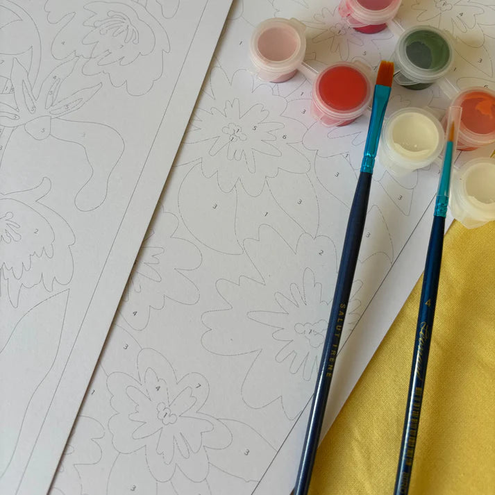 Kit de 2 peintures au numéro 24x30 - Bouquets d'été