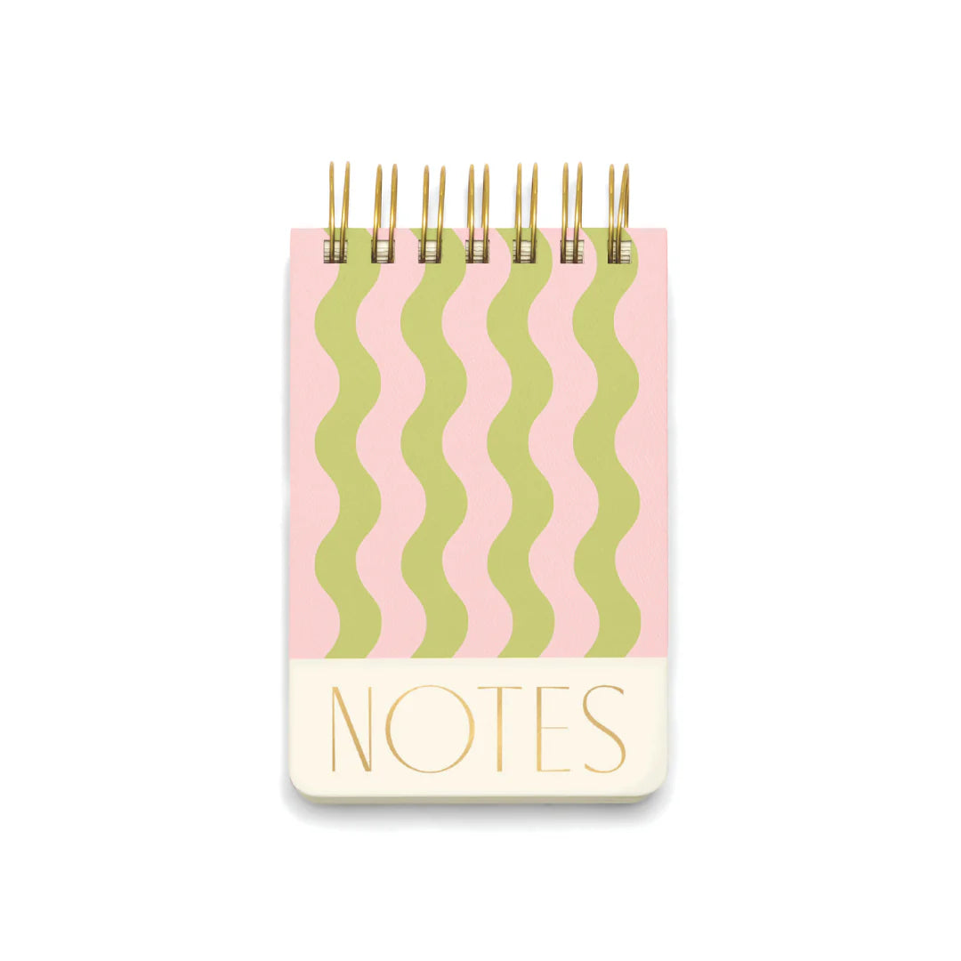 Bloc-notes à spirales - Wavy stripes