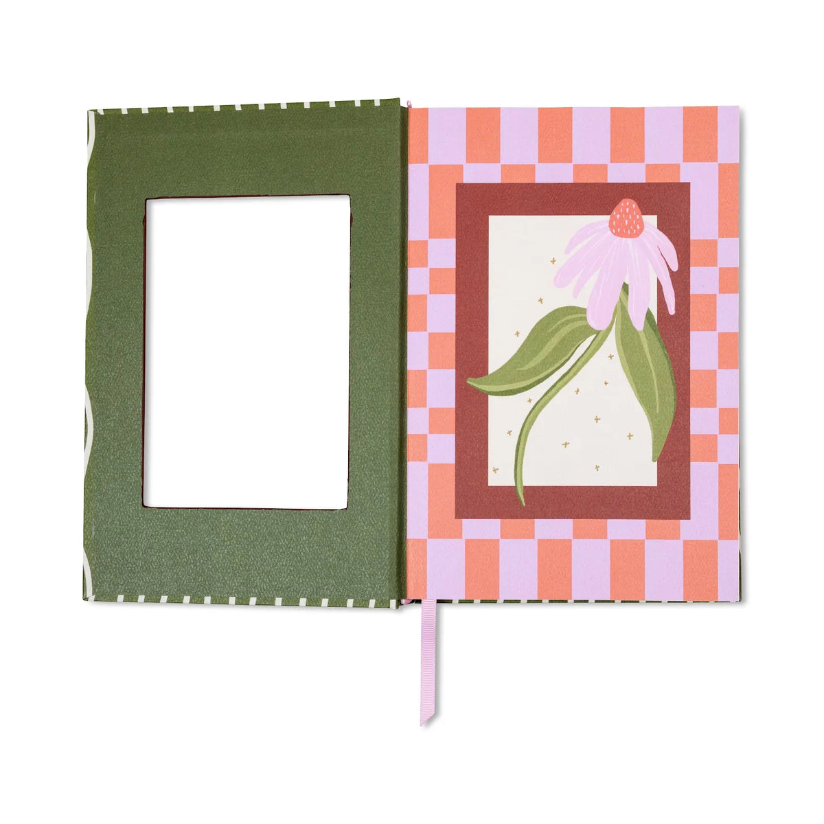 Journal Framed floral - Coneflower