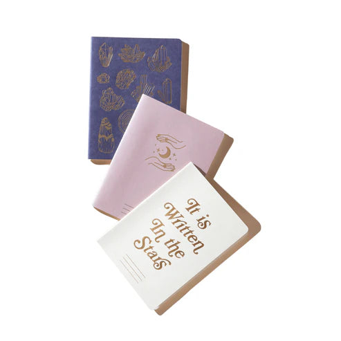 Lot de 3 carnets lignés - Mystic