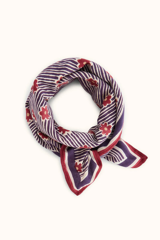 Big foulard Latika - Anna groseille