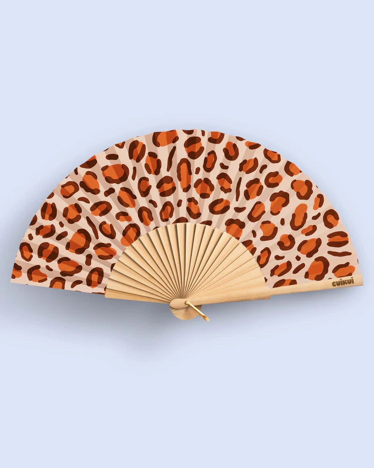 Éventail Motif léopard