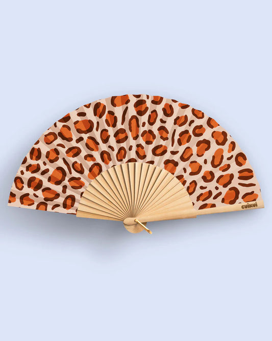 Éventail Motif léopard