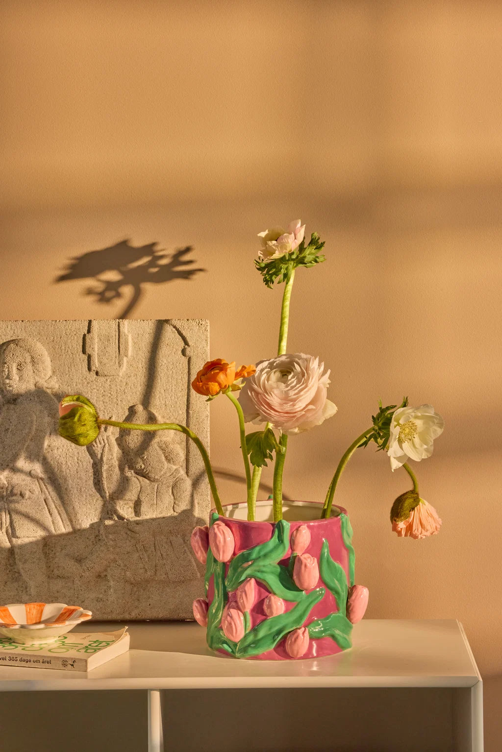 Cache pot Tulips design - Bordeaux — Rice , Lyon