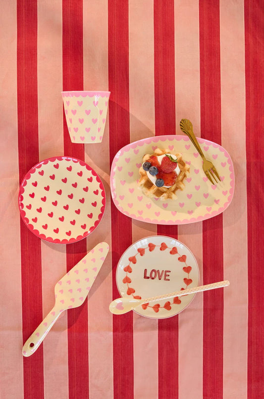 Plateau Favorite hearts - Dark pink - Small