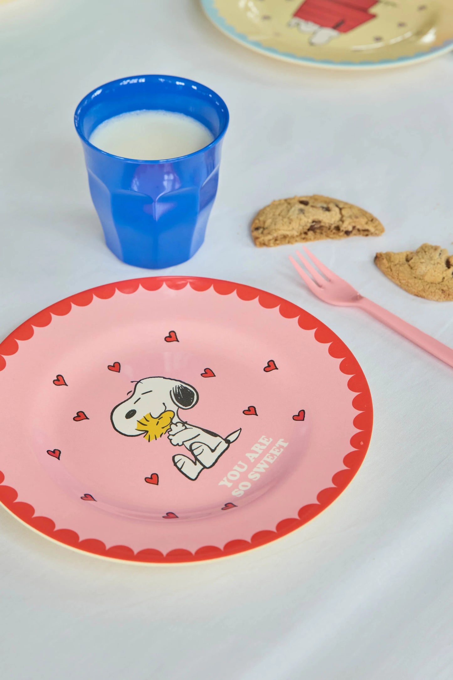Plateau Snoopy - Rose