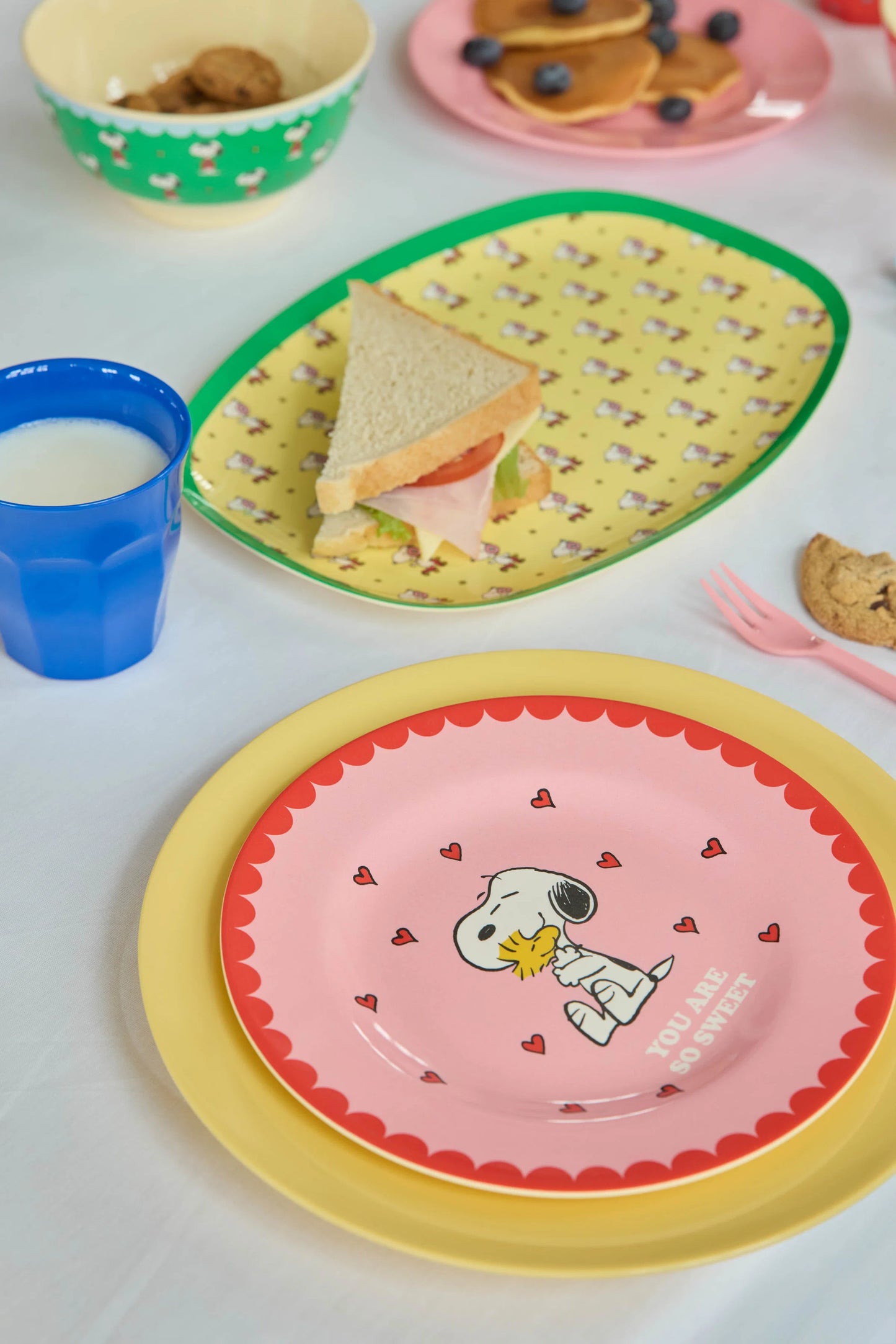 Plateau Snoopy - Rose