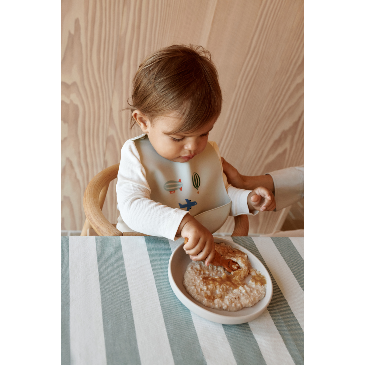 Bavoir en silicone - Aviator trio