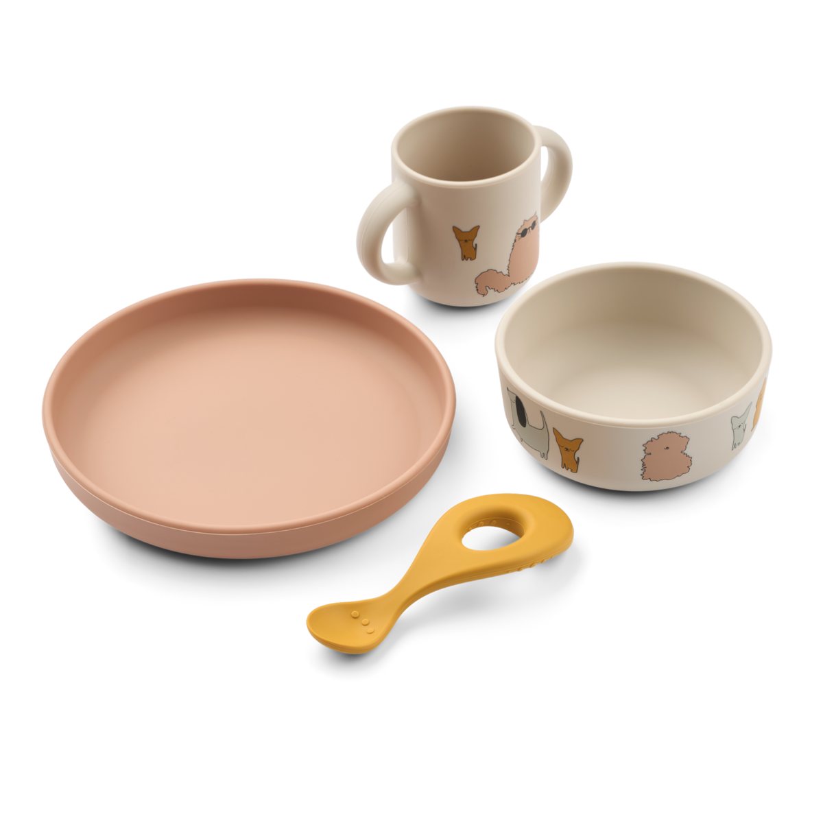 Set de repas Vivi - Cats and dog — Liewood , Lyon