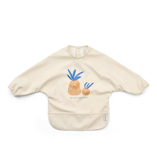 Bavoir/tablier à manches - Pineapple / Sandy
