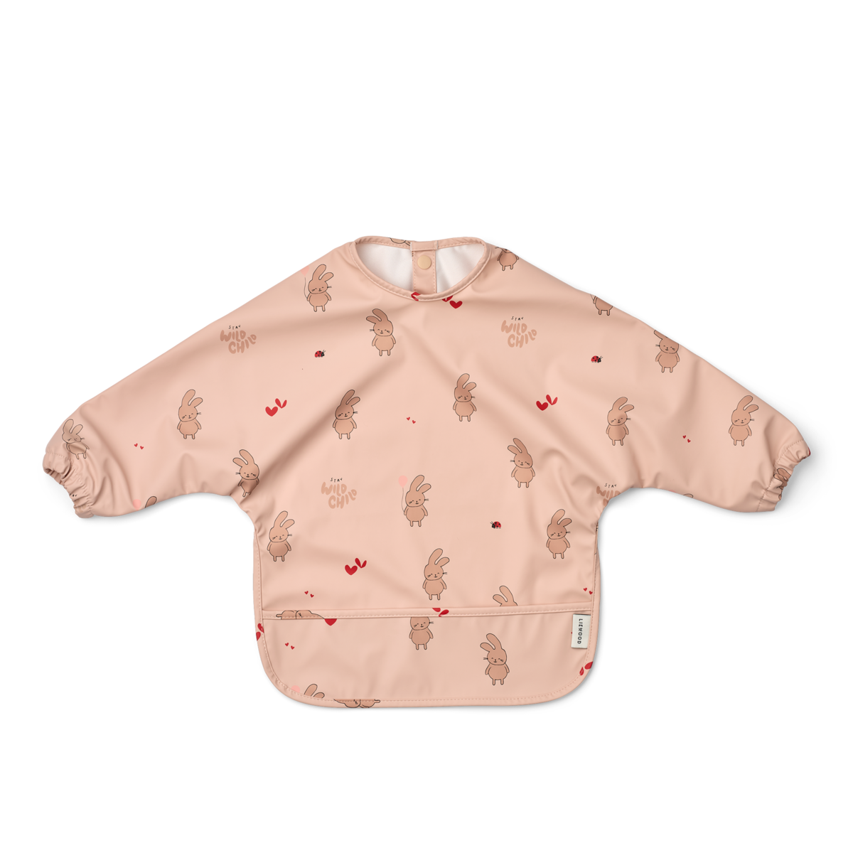 Bavoir/tablier à manches - Wild child / Rosey