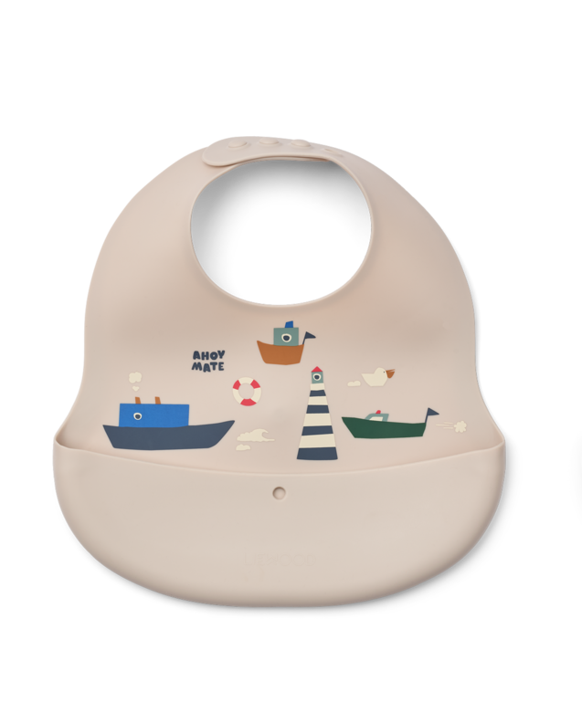 Bavoir en silicone - Sailing multi