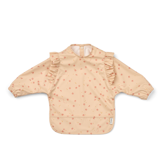 Bavoir/tablier à manches - Mini Butterfly / Apple blossom