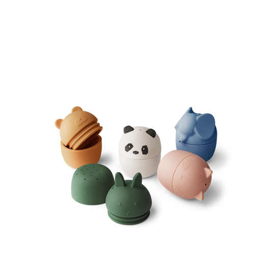 Set de 5 jouets de bain Gaby - Creme de la creme multi mix — Liewood , Lyon