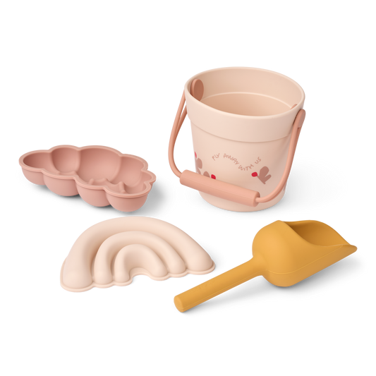 Mini set de plage en silicone - Butterfly / Apple blossom