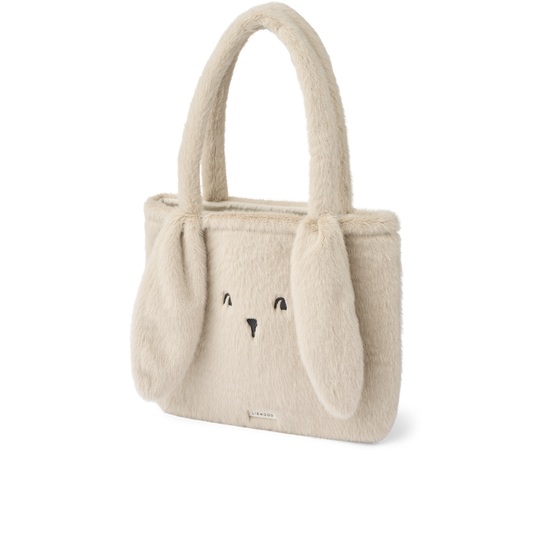 Tote bag en peluche Lexi - Lapin mist